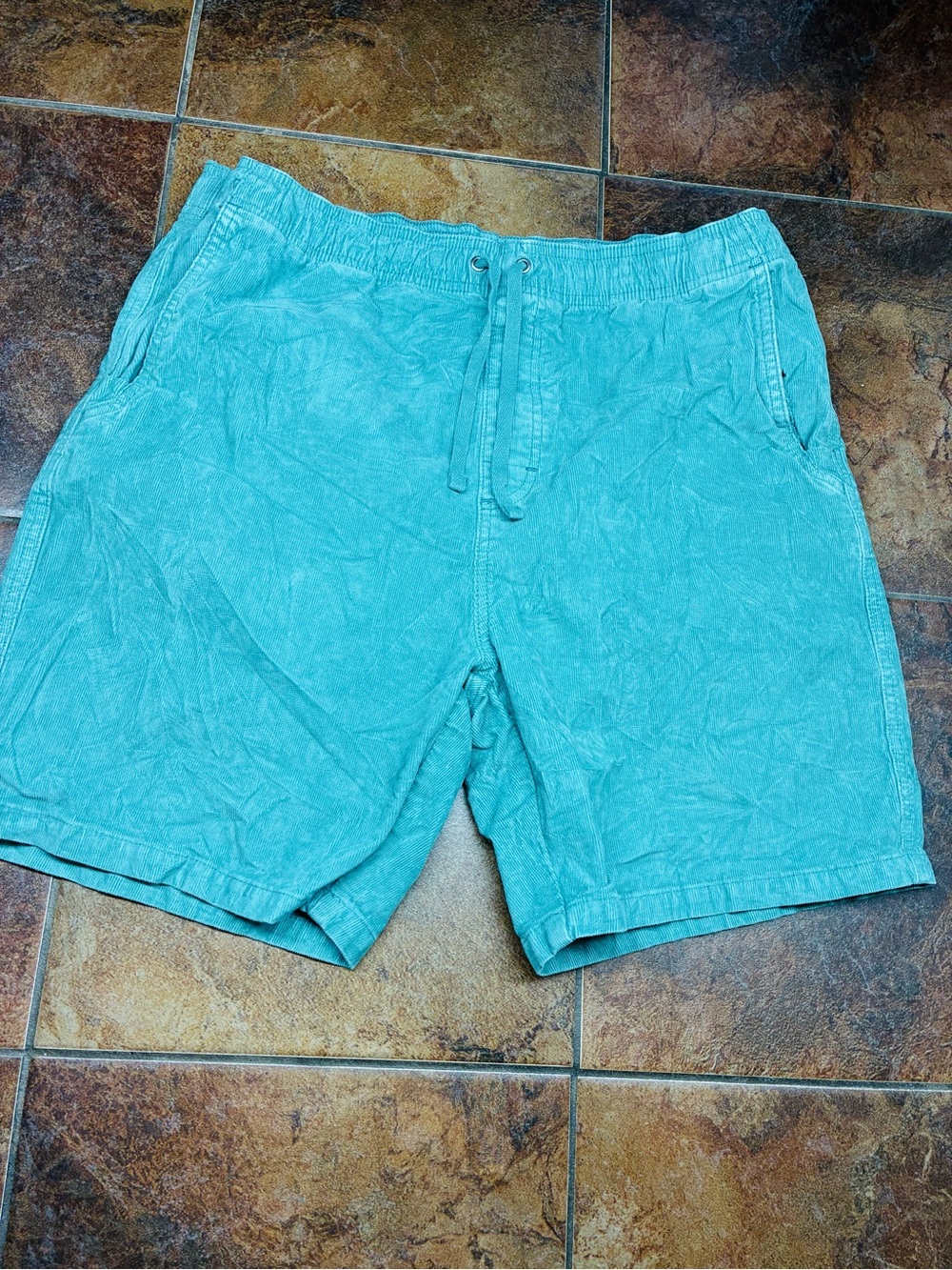 Prana Teal Cord Shorts